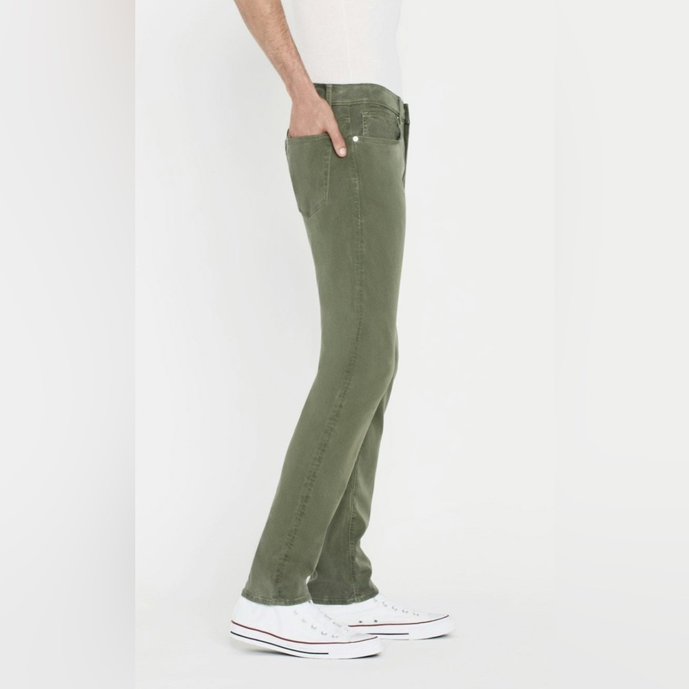 Frame Denim Men's Green Slim Jeans - Picture 3 of 10